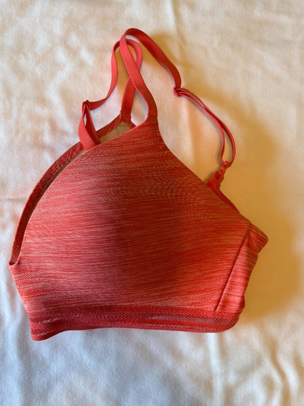 Victoria's Secret 34C Uplift Wireless T-Shirt Bra Coral Heather Orange Pink - Picture 3 of 6